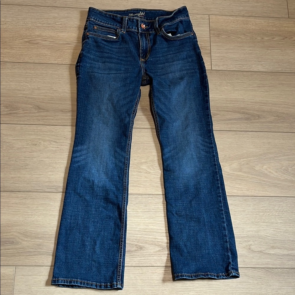 Wrangler Women’s Dark Blue Bootcut Jeans Size 7x30